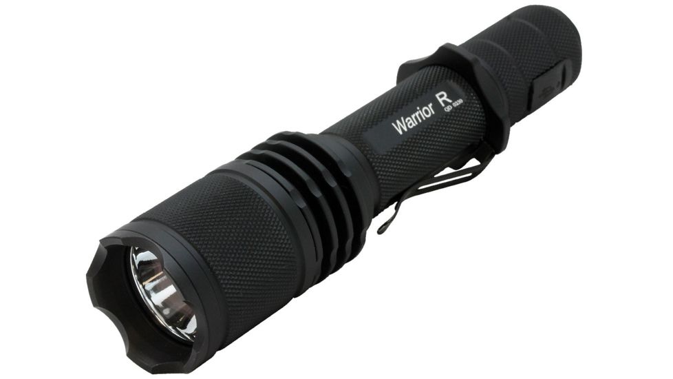 PowerTac Warrior G3R Rechargeable CREE XM-L2 U3 LED Flashlight, 1050 Lumens, 1 x 18650 Included, Black POWERTAC-WAR-G3R