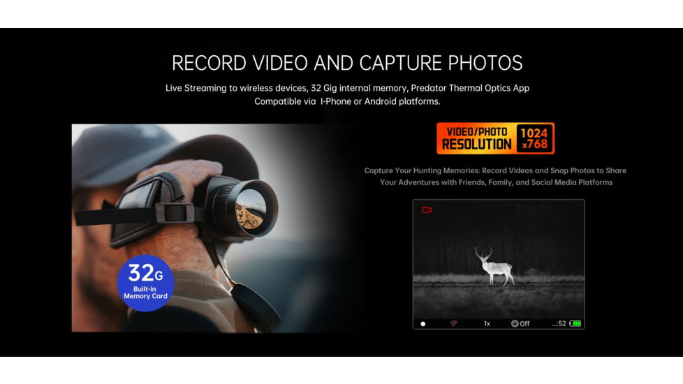 Predator Thermal Optics Matrix 1.5-12x35mm Thermal Monocular