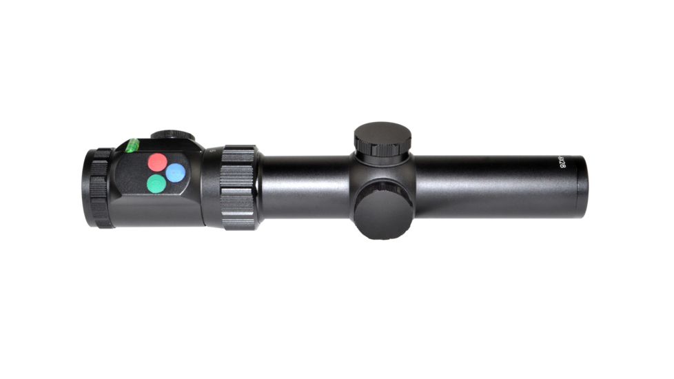 Presma 1-6x28 RXR6 Professional Series Precision Scope, Etched RXR6 Reticle, Tri Illumination, Fully Multi-Coated Lenses, 35mm Tube, CR2032, Black RXR6 1-6X28