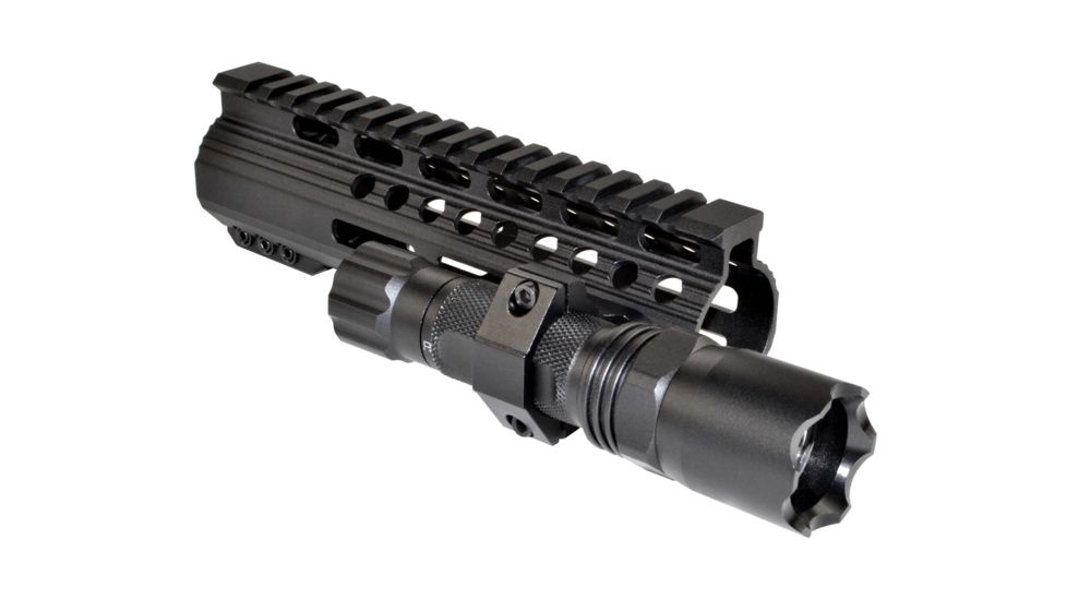 Presma Accessory Scope Ring for M-LOK Slots, 1in Tube, Aluminum, Black ML-25L2