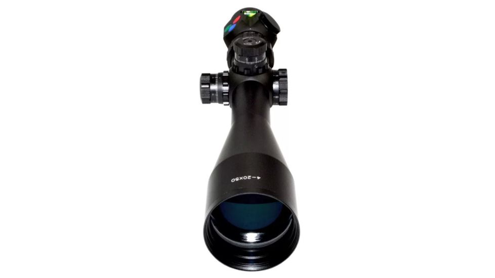 Presma Hawk Series 4-20X50 Precision Scope, RGB RXR Glass Reticle, Black, PRHA051