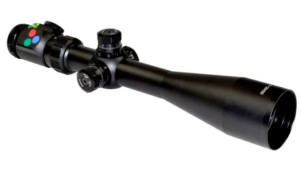 Presma Hawk Series 4-20X50 Precision Scope, RGB RXR Glass Reticle, Black, PRHA051