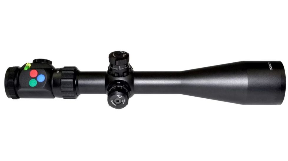 Presma Hawk Series 4-20X50 Precision Scope, RGB RXR Glass Reticle, Black, PRHA051