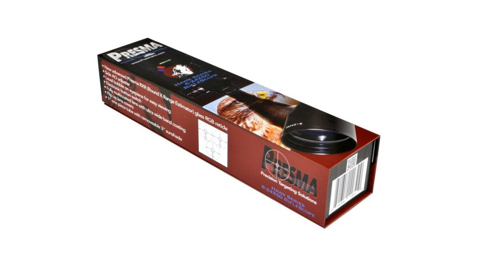 Presma Hawk Series 6-24X50 Precision Scope, RGB RXR Glass Reticle, Black, PRHA021