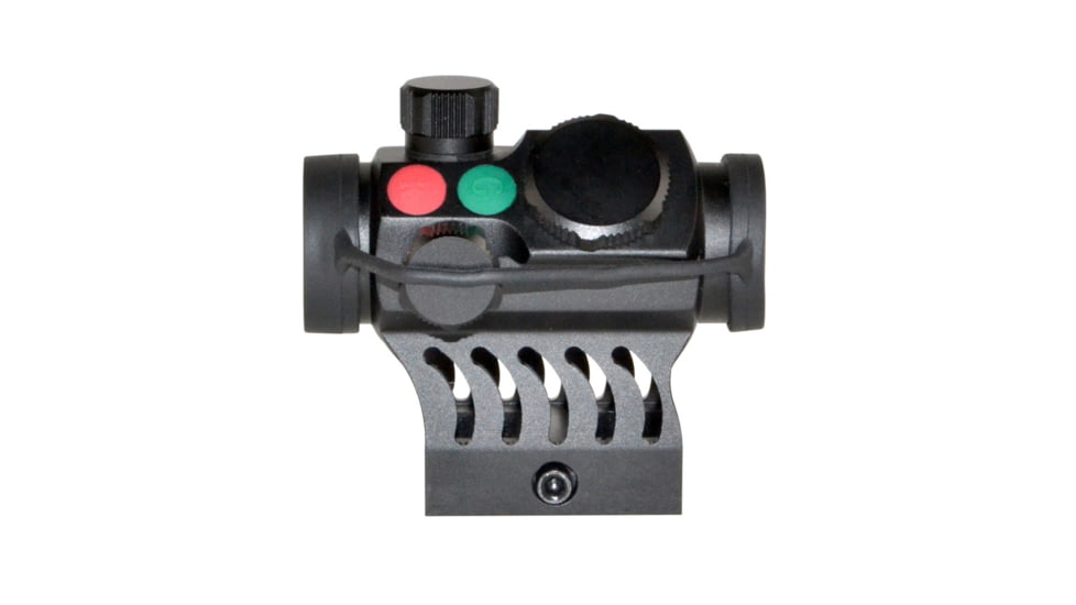 Presma Red Hawk Series Compact Reflex Red/Green Dot Scope w/ Integrated 1in High Profile Picatinny Mount, Black, PRRH021