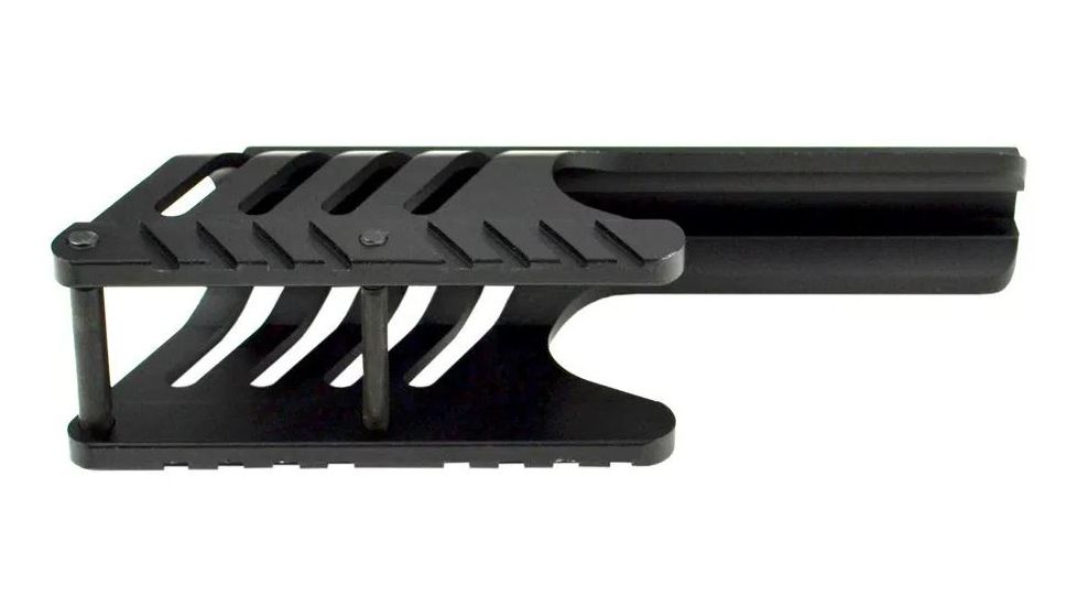 Sniper Tactical Saddle Scope Sight Weaver/Picatinny Rail Mount For Remington 870 Compatible, Black, MRM87