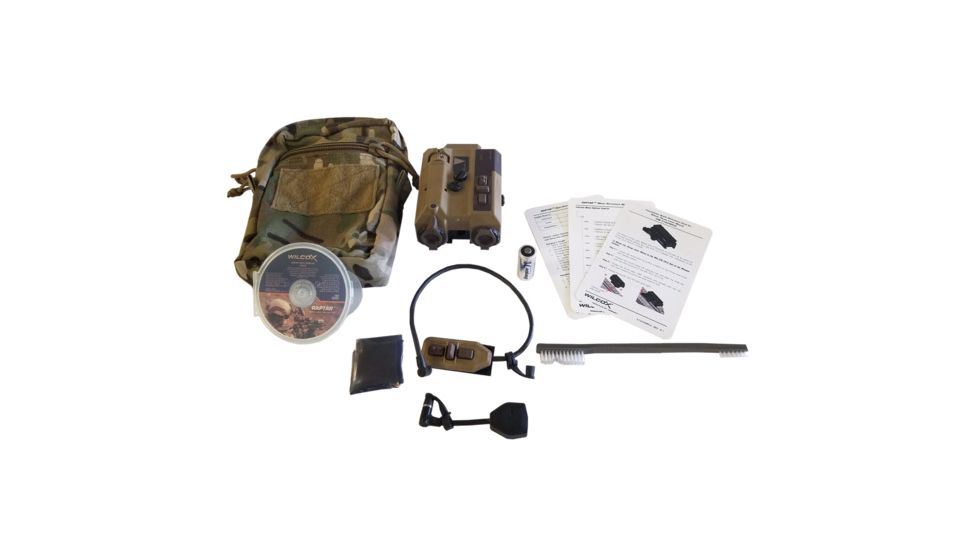 PRG Defense Wilcox RAPTAR ES Rapid Targeting Module, Class 1 .7 mW IR Laser &amp; Red Laser/IR Flood/1500 yard Laser Range Finder, Black 503WILRAPTARE1