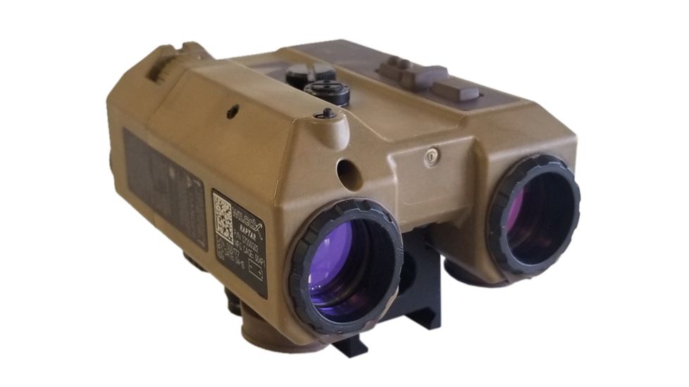 PRG Defense Wilcox RAPTAR ES Rapid Targeting Module, Class 1 .7 mW IR Laser &amp; Red Laser/IR Flood/1500 yard Laser Range Finder, Black 503WILRAPTARE1