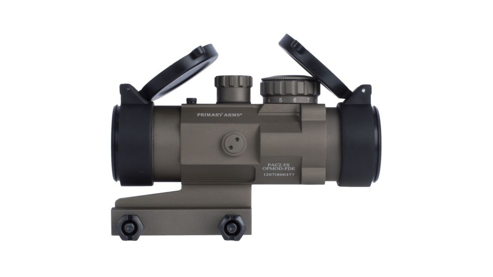 OpticsPlanet Exclusive Primary Arms SLx 2.5X Compact AR15 Scope with Patented CQB ACSS Reticle, Flat Dark Earth, PAC2.5X-FDE