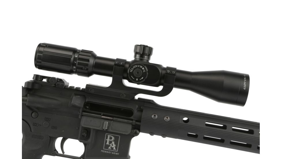 Primary Arms 4-14x44mm Rifle Scope, Mil-Dot, Black PA4-14XFFP
