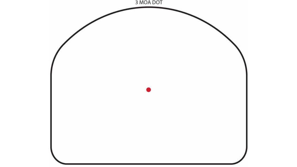 Primary Arms Classic Series Mini Reflex Dot Sight, 24mm, 3 MOA Dot Reticle, Black, 810034