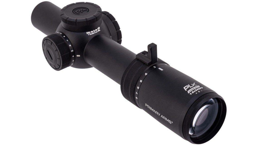 Primary Arms Compact PLX 1-8x24mm 30mm Tube Rifle Scope, First Focal Plane, Illuminated ACSS Nova Reticle, Black, 610202