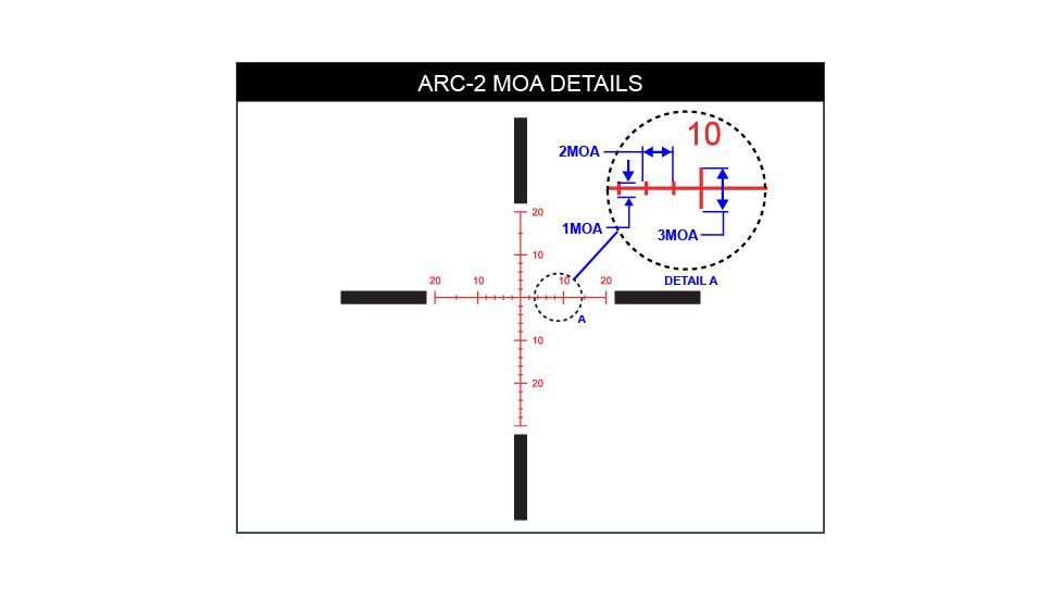 Primary Arms GLx4 4-16x50 FFP Rifle Scope w/ ARC-2 MOA Reticle, Black, 610061