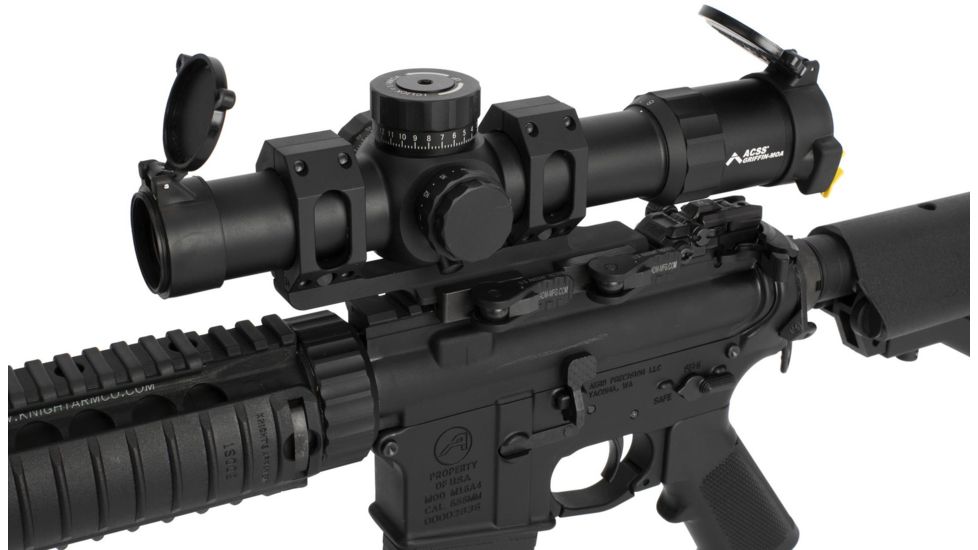 Primary Arms Platinum Series 1-8X24mm FFP Rifle Scope - Illuminated ACSS Griffin MOA Reticle, Black, PAPLX8-1-8X24F-GRIF-MOA