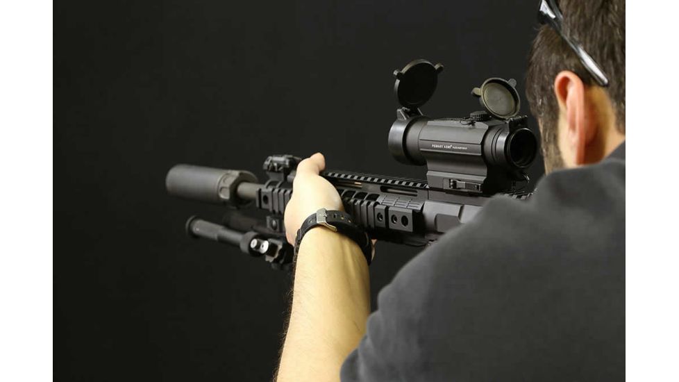 Open Box Demo, Primary Arms SLx Red Dot Sight with integrated AR height QD mount, Black PACRS