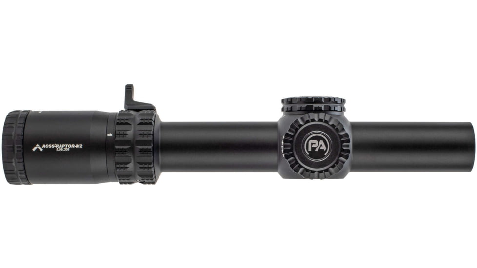 Primary Arms The GLx 1-6x24mm Rifle Scope, 1.18 inch Tube, First Focal Plane, ACSS Raptor M6, Black, 610135