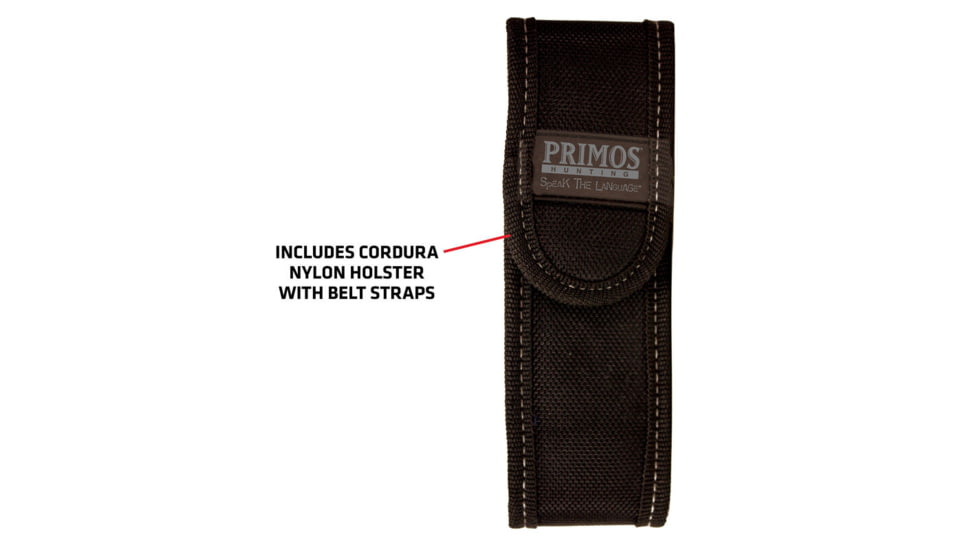 Primos Bloodhunter HD LED Flashlight, CR123, 600 Lumens, Black/Red, 61107