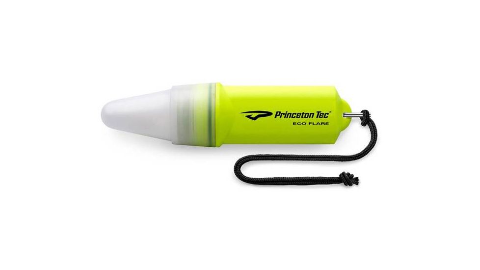 Princeton Tec Eco Flare, Neon Yellow Body, 1 Krypton Bulb, 1 Red LED EF-2-NY