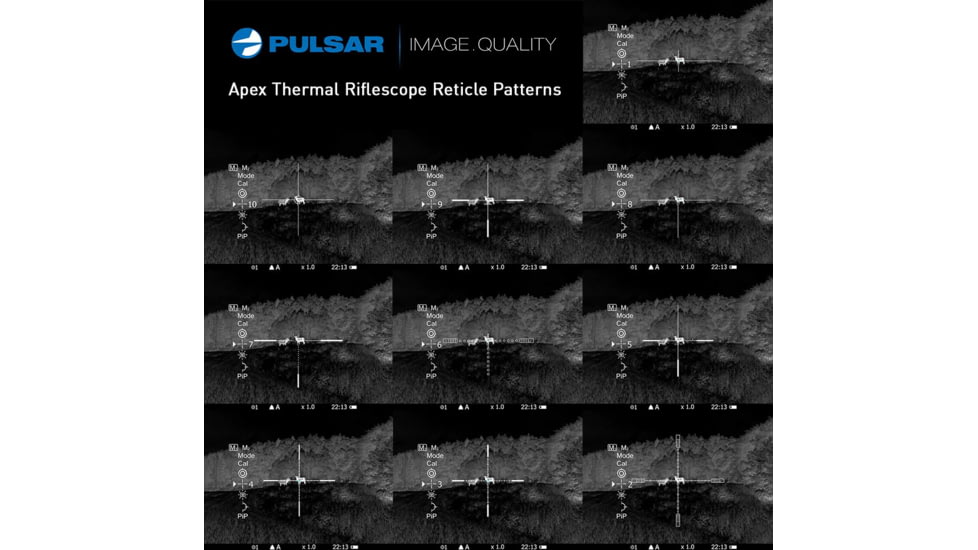 Pulsar Apex XQ38 2.2-8.8x32mm Thermal Imaging Rifle Scope, PL76417