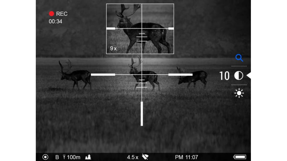 Pulsar Digisight Ultra N455 LRF Digital Night Vision Rifle Scope, Black, PL76628