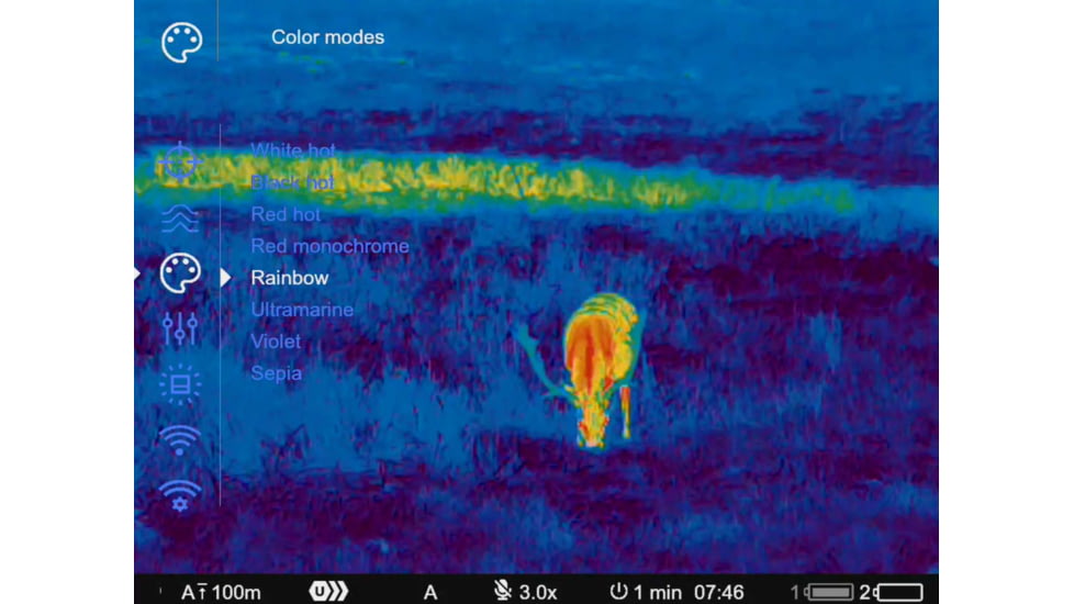 Pulsar Thermion 2 XG50 3-24x50mm Thermal Riflescope, 640x480 Sensor Resolution, 50Hz, Multiple Reticle, Anodized, Black, PL76554