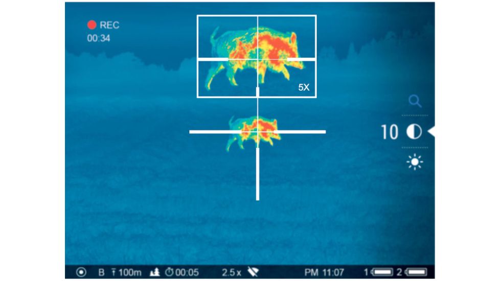OpticsPlanet Exclusive Refurbished, Pulsar Thermion XM30 Thermal Rifle Scope, 3-13x, 320x240 Resolution, 50Hz, 30mm Tube, Customizable Reticles, Black, PL76524