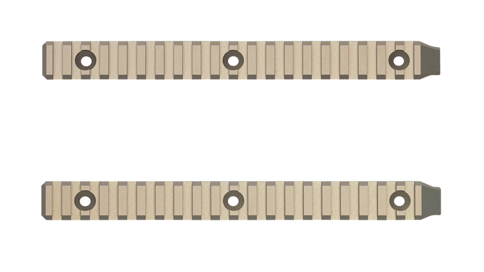 Q The Fix 1913 Picatinny Rail, 8.5in, 12 Mil, Clear Anodized, Black, ACC-FIX-TOPRAIL-8.5IN-12MIL