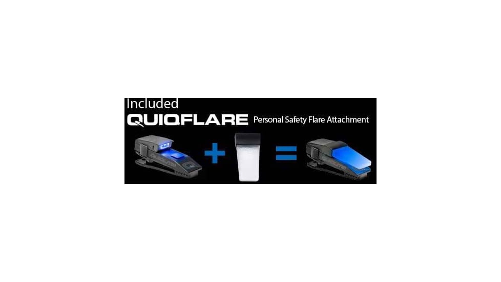Quiqlite Pro Hands Free Pocket Concealable Flashlight 10 - 20 Lumens, Blue/white - Q-PROBW