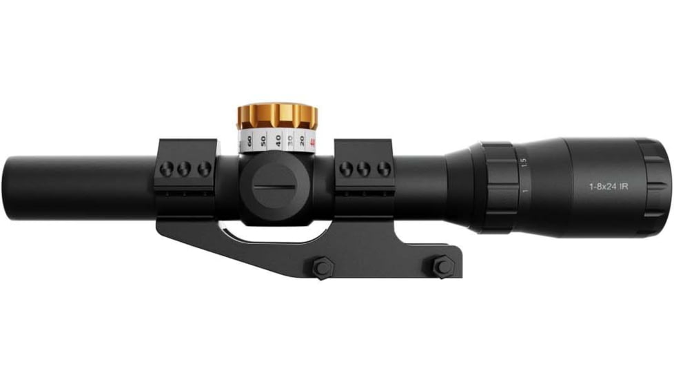 Ravin 1-8x24mm Adjustable Turret LPVO Rifle Scope, 30mm Tube, Single Crosshair, R162