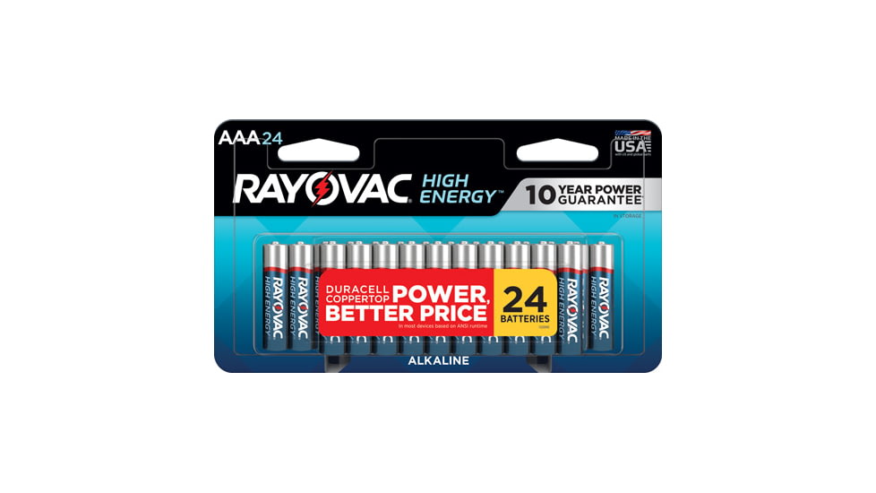 Rayovac High Energy Alkaline AA Batteries, 24 Pack, E302344702