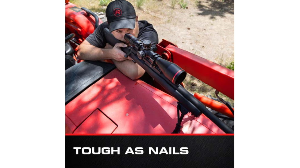 Red-Line Optics F4U Corsair II 5-30x56mm Rifle Scope, 34mm Tube, First Focal Plane, Zero Stop, Illuminated Tactical/Hunting Reticle, Black/Red, O2-Z846-JLNG