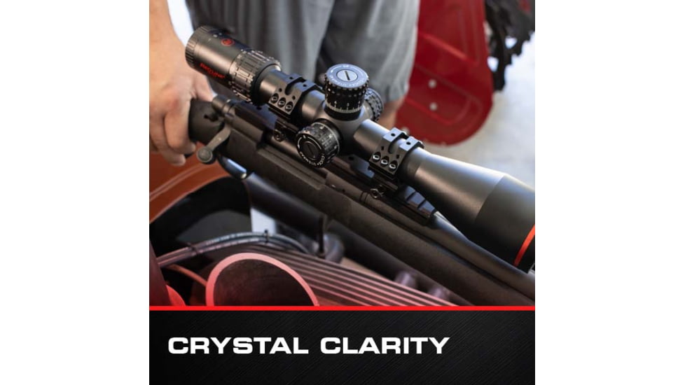 Red-Line Optics F4U Corsair II 5-30x56mm Rifle Scope, 34mm Tube, First Focal Plane, Zero Stop, Illuminated Tactical/Hunting Reticle, Black/Red, O2-Z846-JLNG