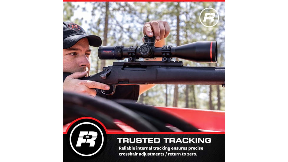 Red-Line Optics F4U Corsair II 5-30x56mm Rifle Scope, 34mm Tube, First Focal Plane, Zero Stop, Illuminated Tactical/Hunting Reticle, Black/Red, O2-Z846-JLNG