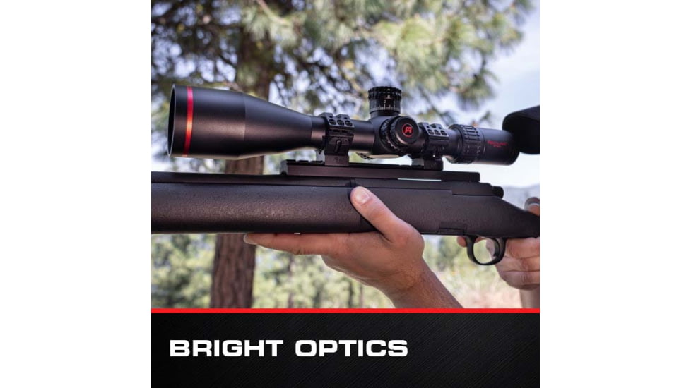 Red-Line Optics F4U Corsair II 5-30x56mm Rifle Scope, 34mm Tube, First Focal Plane, Zero Stop, Illuminated Tactical/Hunting Reticle, Black/Red, O2-Z846-JLNG