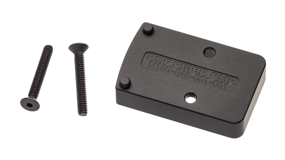 Reptilia ROF Riser for Trijicon RMR, 10mm, Type III Hardcoat Anodized, Black, 100-085