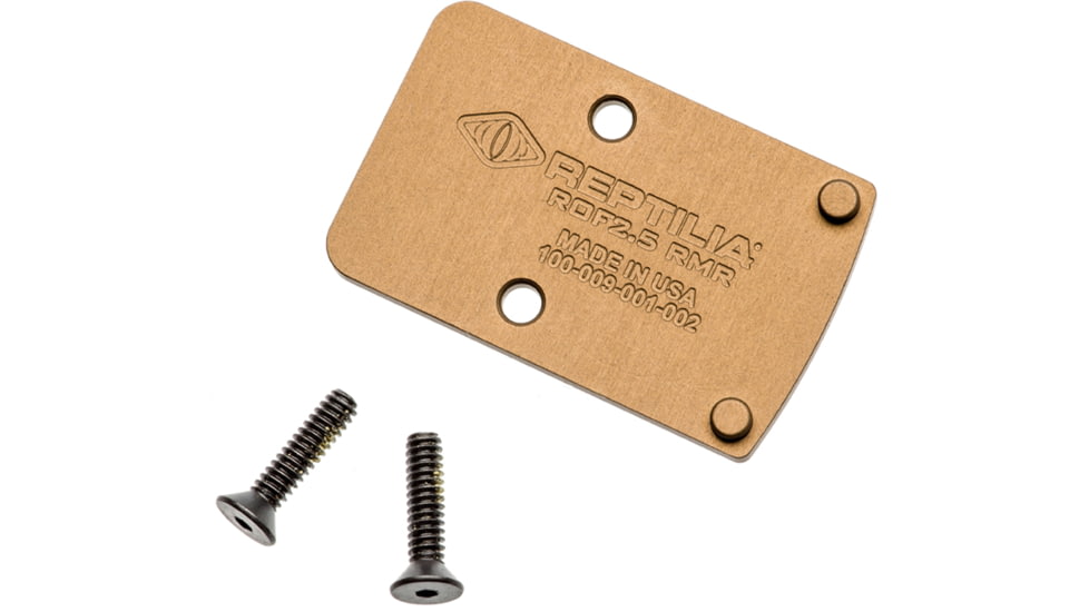 Reptilia ROF Riser for Trijicon RMR, 2.5mm, Type III Hardcoat Anodized, FDE Anodized, 100-084