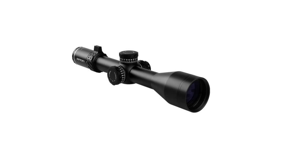 Riton Optics 5 Conquer 4-28x56mm Rifle Scope, 34mm Tube, First Focal Plane, TPSR, Mil Red, Black, 5C428LFI23