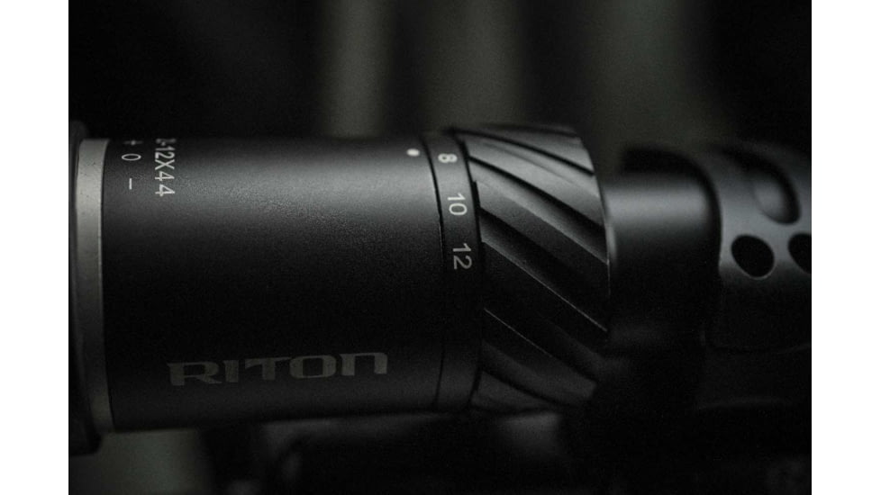 Riton Optics 5 Primal 2-12x44mm Rifle Scope, 30mm Tube, Second Focal Plane, PHD, MOA, Black, 5P212AS23