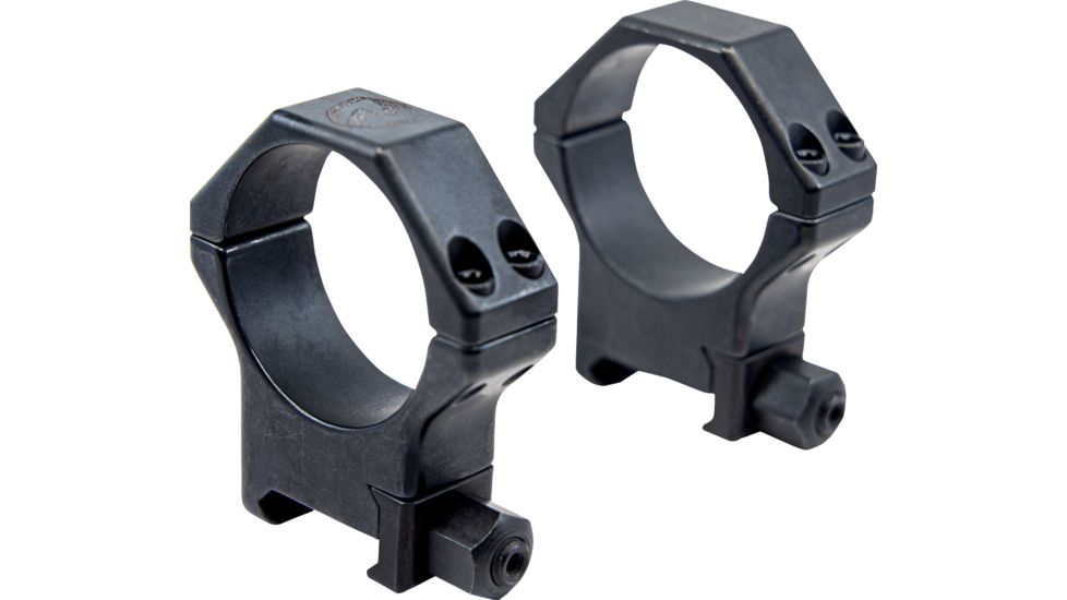 Riton Optics Hardened Steel Rifle Scope Rings, 30mm Tube, 8mm Height, for Picatinny Rail, Black, XRC308S