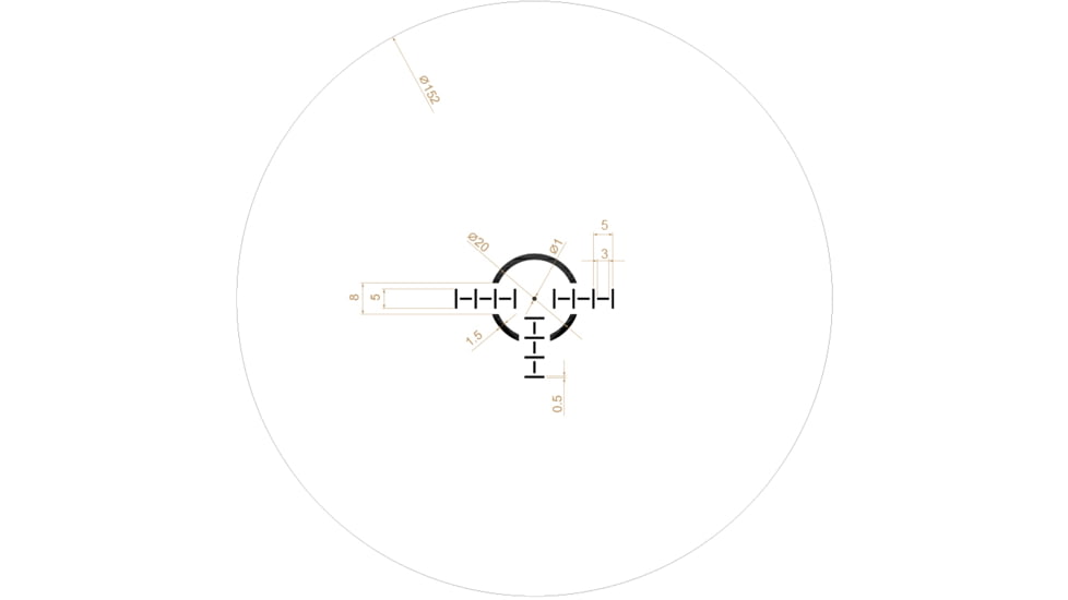 Riton Optics 3 Tactix 1-8x 24mm Riflescope, 30mm Tube, Second Focal Plane, OT Illuminated Reticle, Black, 3T18ASIBLK23