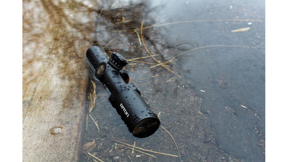 Riton RT-S Mod 3 GEN2 1-4x24 Rifle Scopes, w/Riton Bullet Drop Compensated Reticle for AR-15 platform, Black, 19962523366