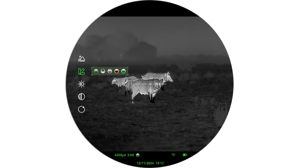 RIX DBH D6 3-18x60mm Thermal Imaging Rifle Scope, 60Hz, 640x512 pixels, Black, RIX DBH D6