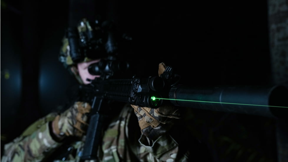 RIX RIP-3C Green Visible IR Laser Sight, Black, RIP3CBG