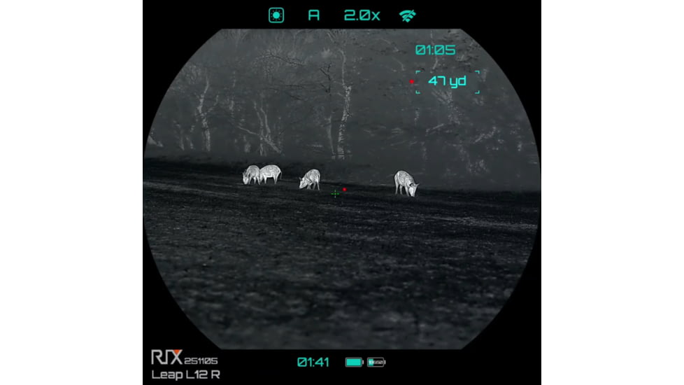 RIX Leap L12R 2-6x60mm Thermal Rifle Scope w/LRF