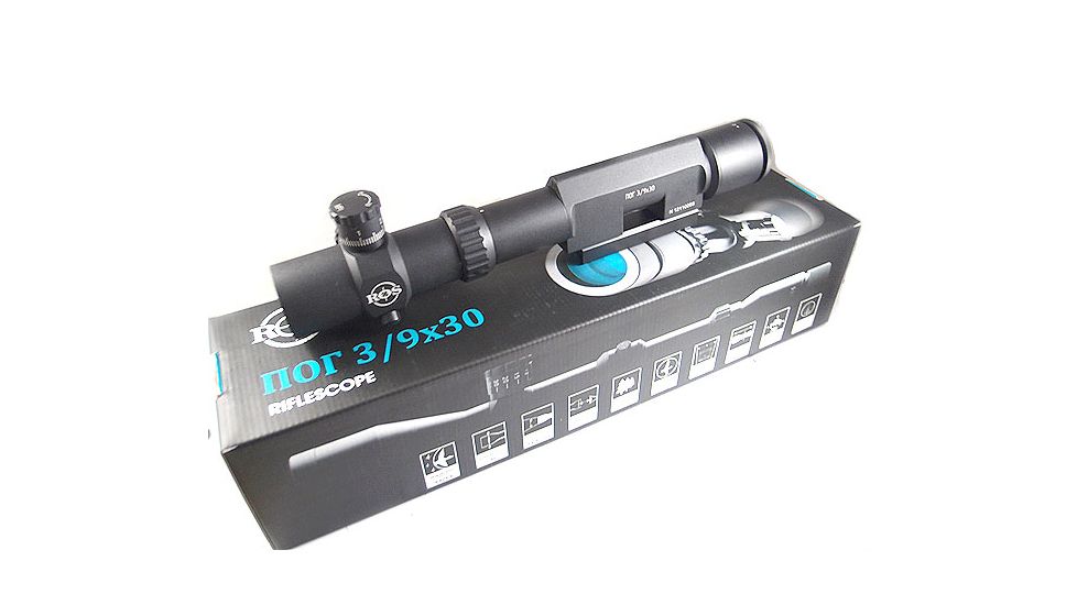 ROS Optics Eagle Eye 3/9x30 Bi-Focal Rifle Scope, Picatinny Rail Mount, Black, GSEE3930