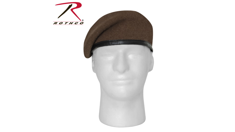Rothco G.I. Type Inspection Ready Beret, Brown, 7 1/2, 4981-Brown-712