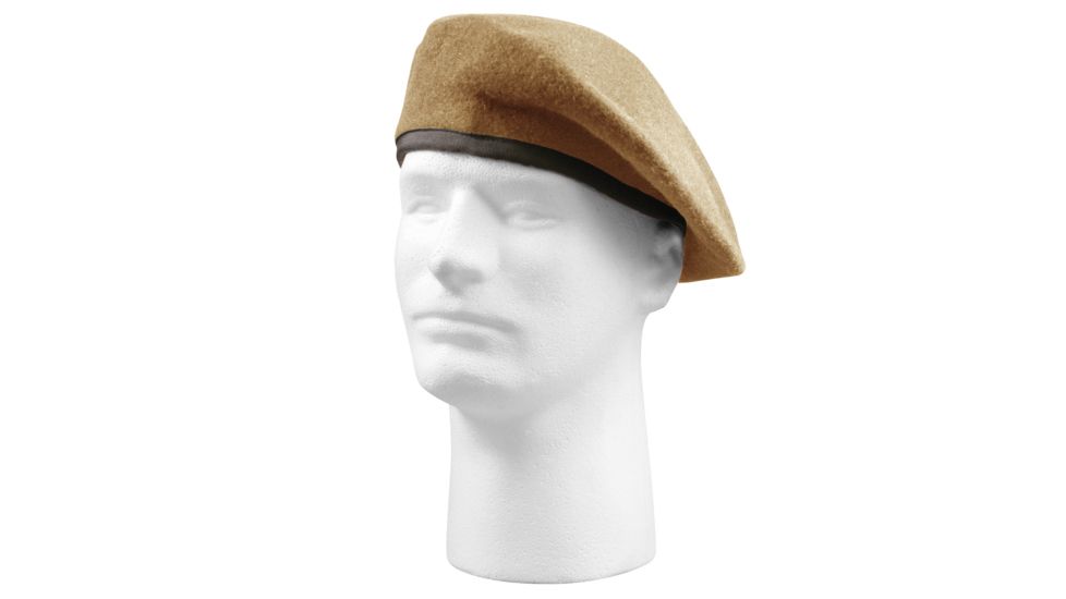 Rothco G.I. Type Inspection Ready Beret, Tan, 7 1/4, 4939-Tan-714
