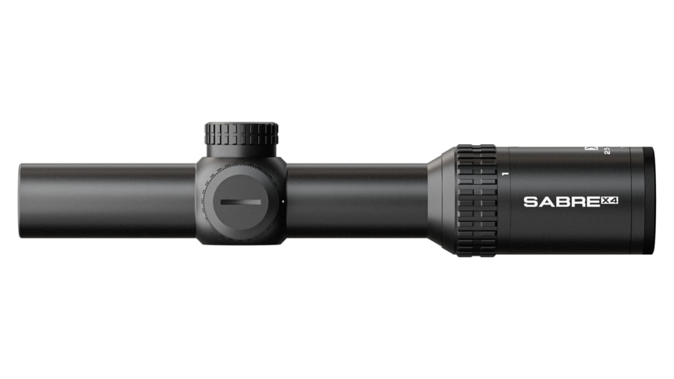 Sabre 1-4x24, 30mm Tube Rifle Scope, Second Focal Plane,  4 Dot Reticle, Matte Black, sad1424