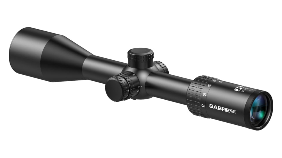 Sabre 2-16x50, 30mm Tube Rifle Scope, Second Focal Plane, 4 Dot Reticle, Matte Black, sao21650