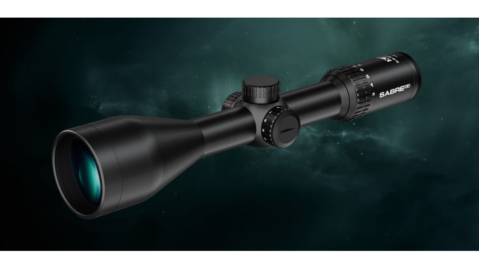 Sabre 3-12x56, 30mm Tube Rifle Scope, Second Focal Plane, 4 Dot Reticle, Matte Black, sad31256